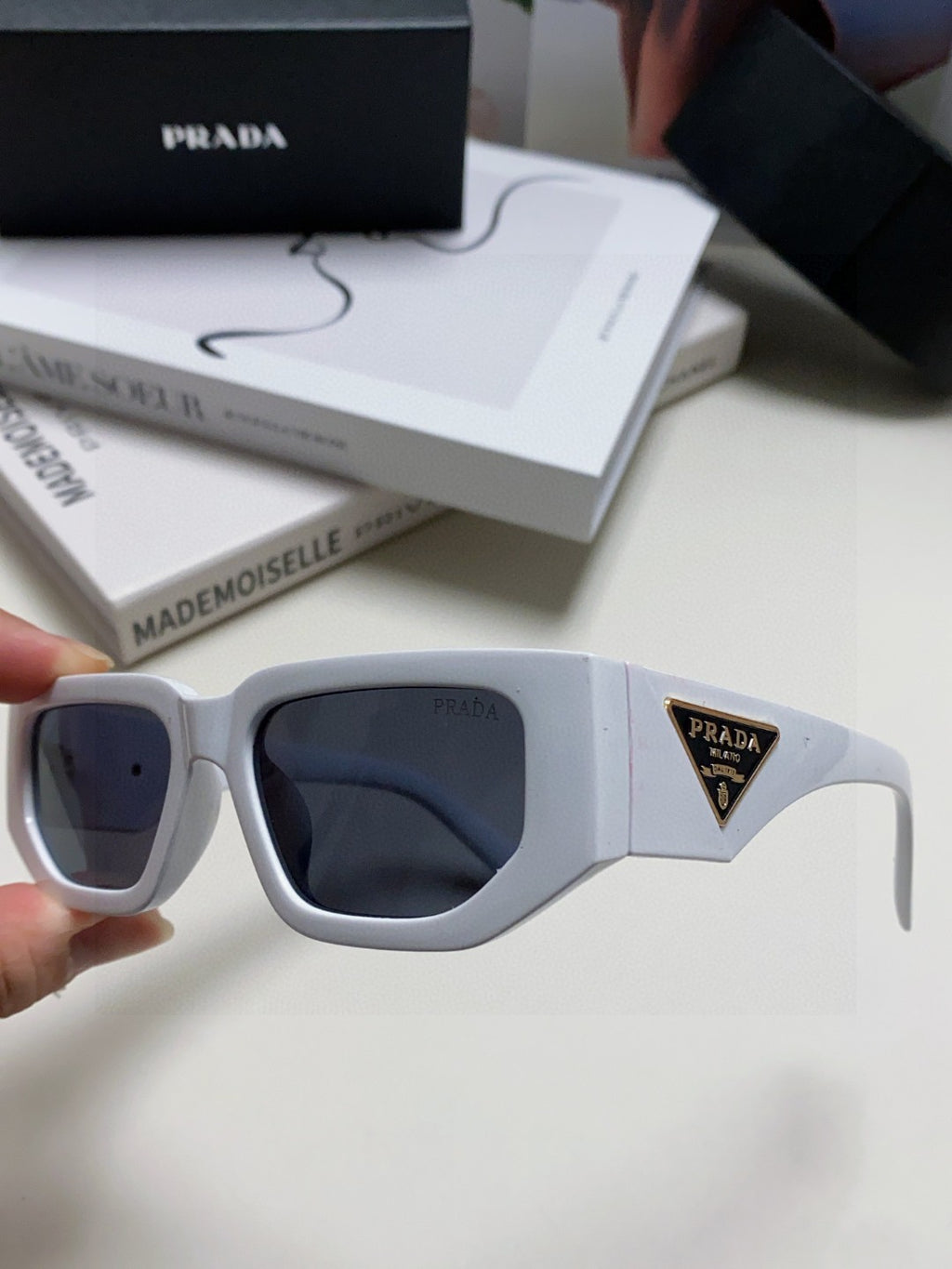 Prada Fashion Blue Lens Sunglasses for Men & Women - 487188 - detail image 4