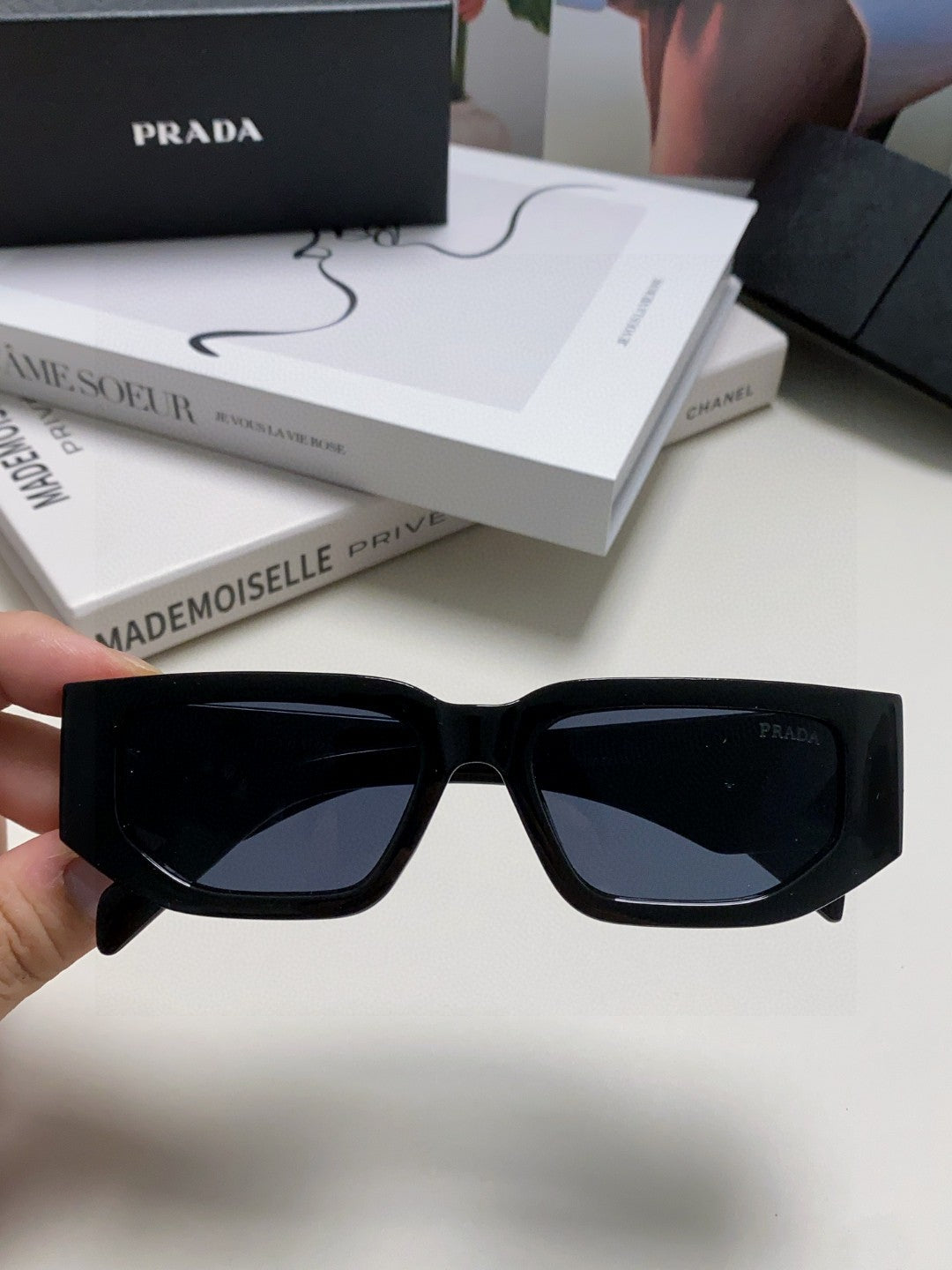 Prada Fashion Blue Lens Sunglasses for Men & Women - 487189 - detail image 3