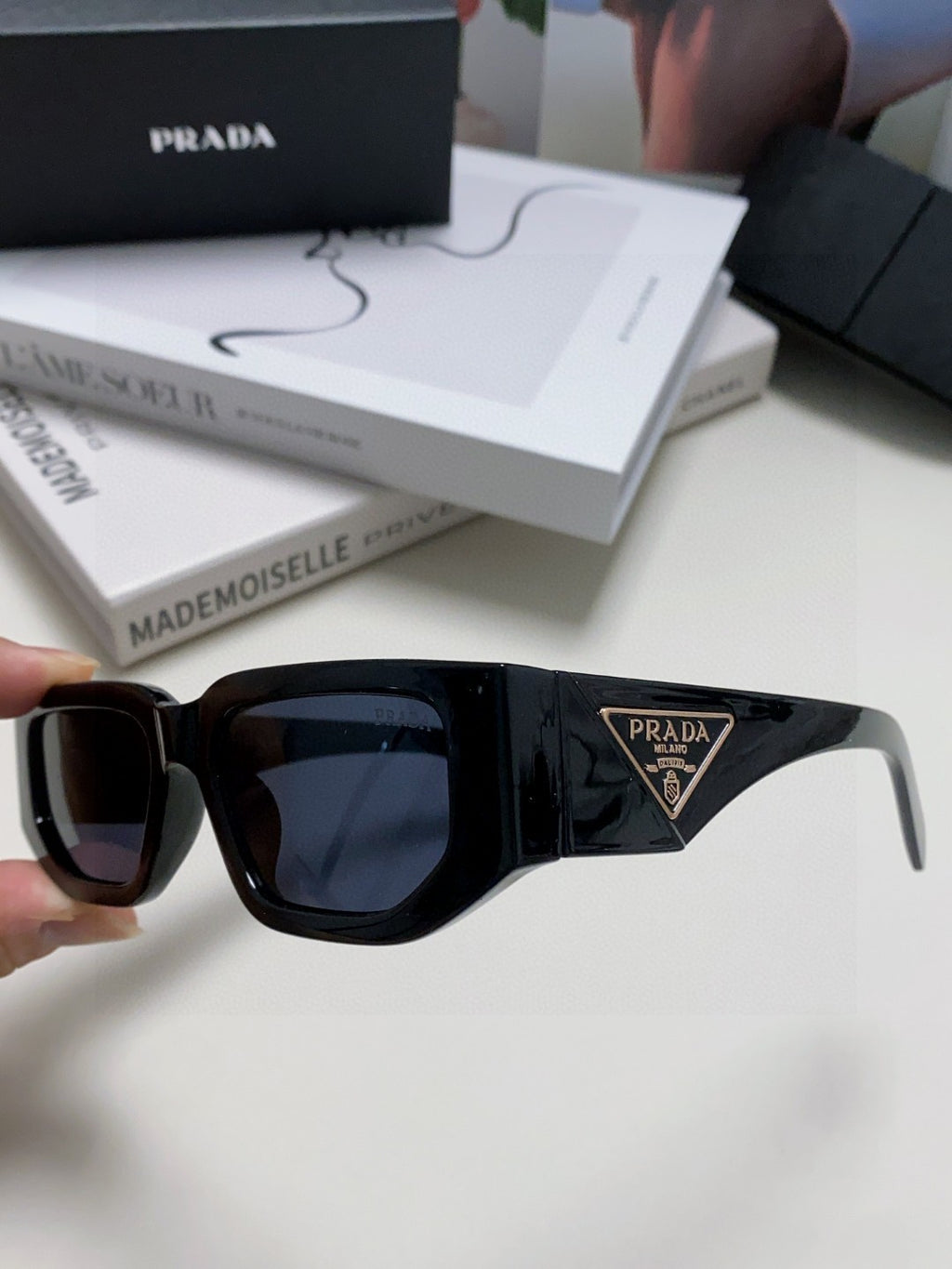 Prada Fashion Blue Lens Sunglasses for Men & Women - 487189 - detail image 5