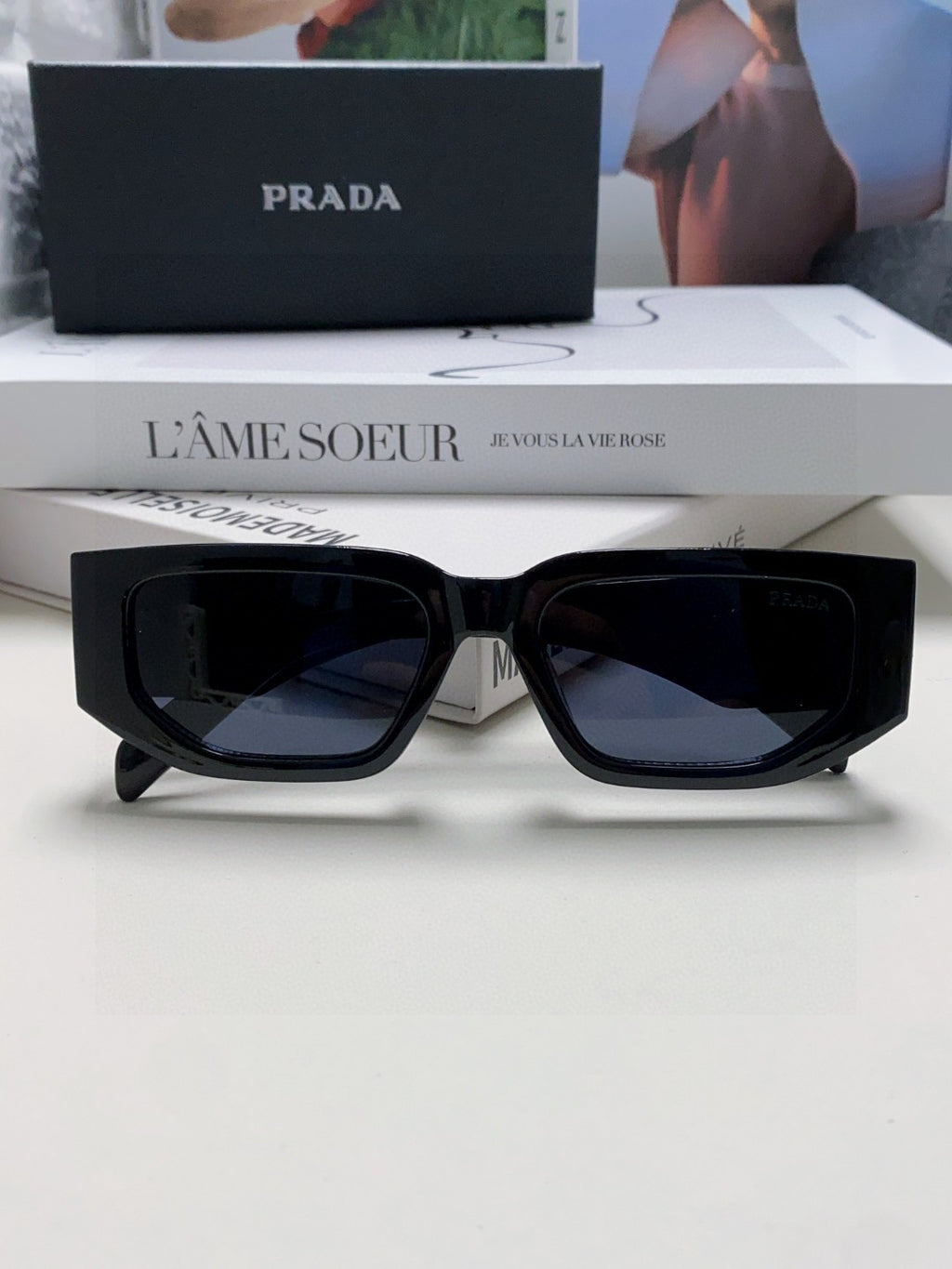 Prada Fashion Blue Lens Sunglasses for Men & Women - 487189 - detail image 6