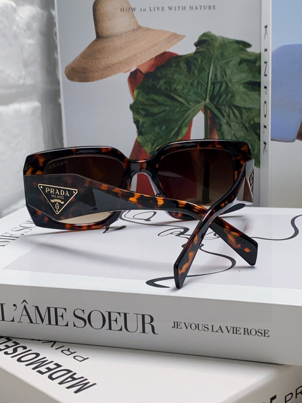 Prada Square Red Lens Sunglasses for Women - 382691 - detail image 2