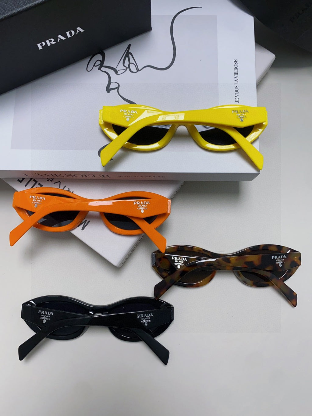 Prada Fashion Silver Lens Sunglasses for Men & Women - 382698 - detail image 6