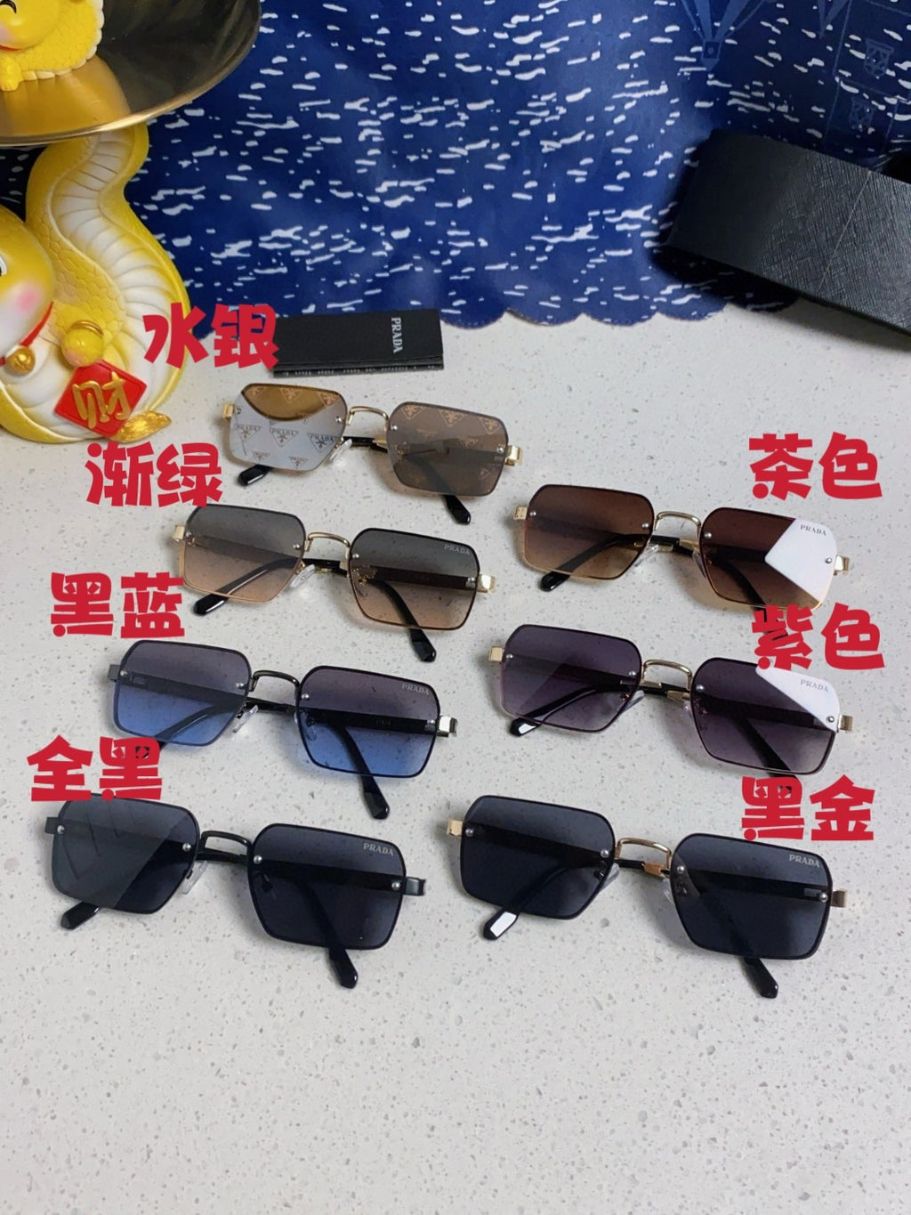 Prada Fashion Silver Lens Sunglasses for Men & Women - 382685 - detail image 11