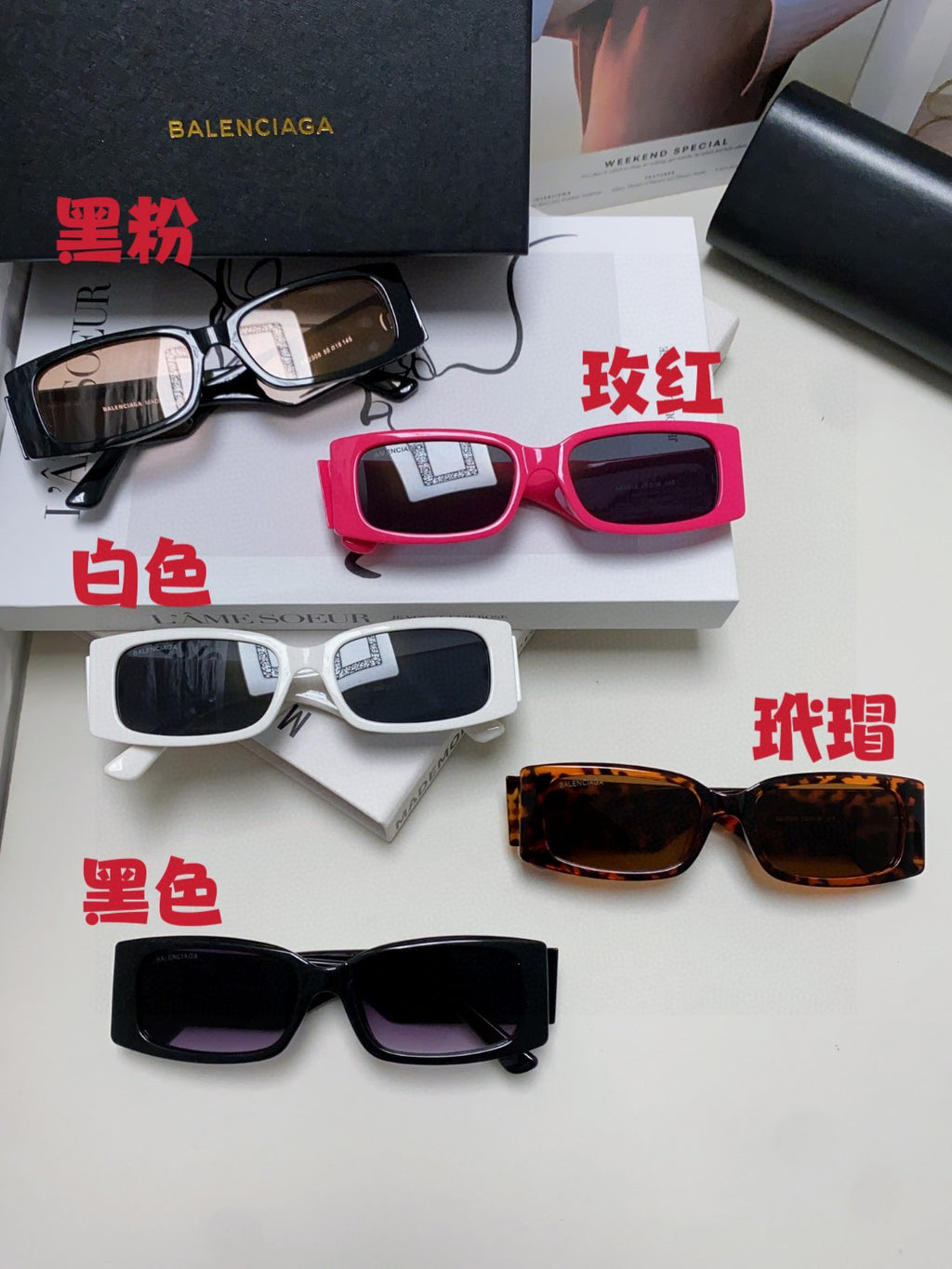 Balenciaga Fashion Silver Lens Sunglasses for Men & Women - 382912 - detail image 9
