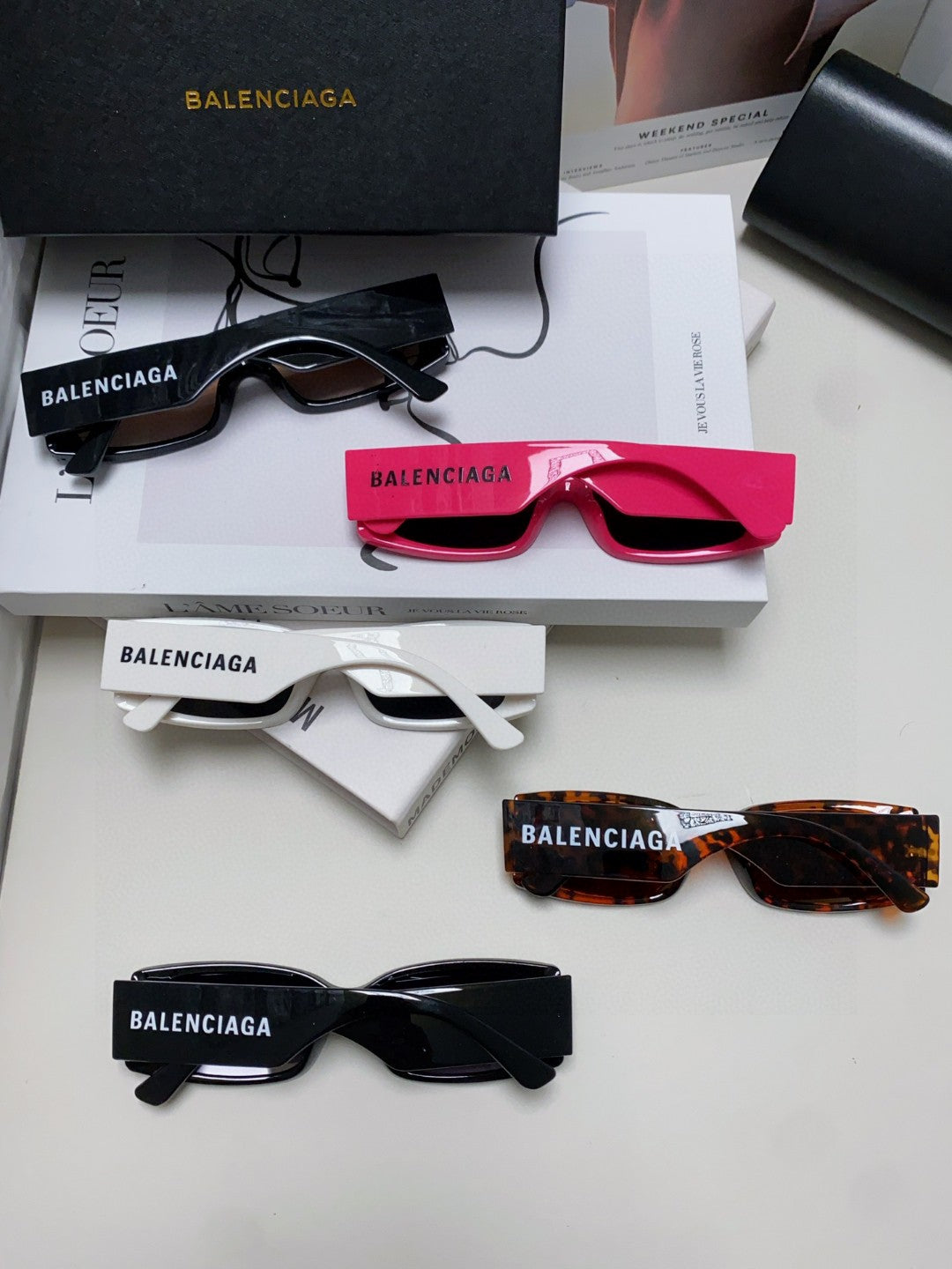 Balenciaga Fashion Silver Lens Sunglasses for Men & Women - 382916 - detail image 8