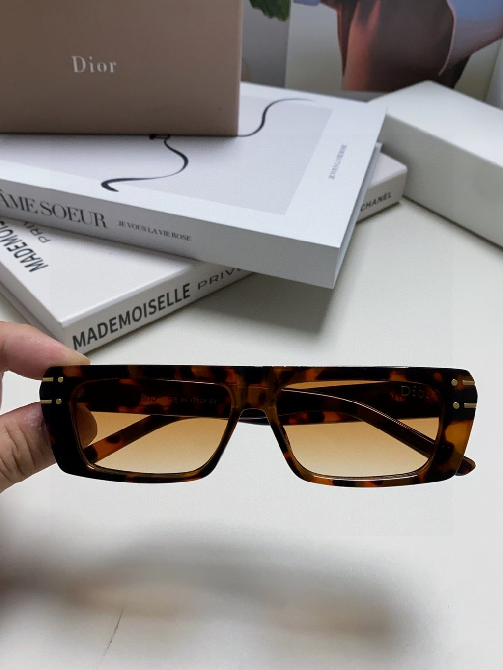 Dior Square Brown Lens Sunglasses for Men & Women - 382436 - detail image 3