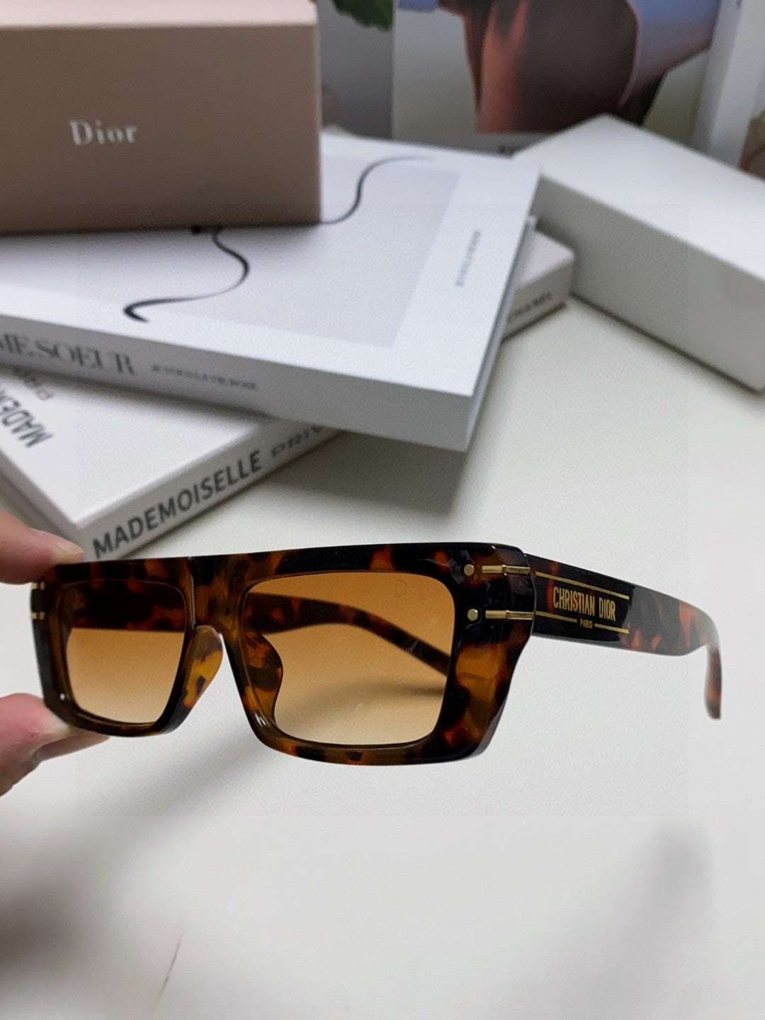 Dior Square Brown Lens Sunglasses for Men & Women - 382436 - detail image 5