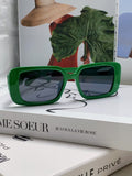 Dior Square Green Lens Sunglasses for Women - 382440
