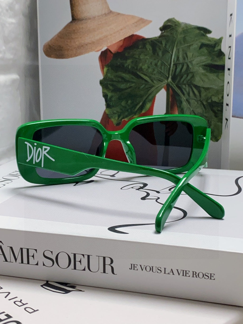 Dior Square Green Lens Sunglasses for Women - 382440 - detail image 2
