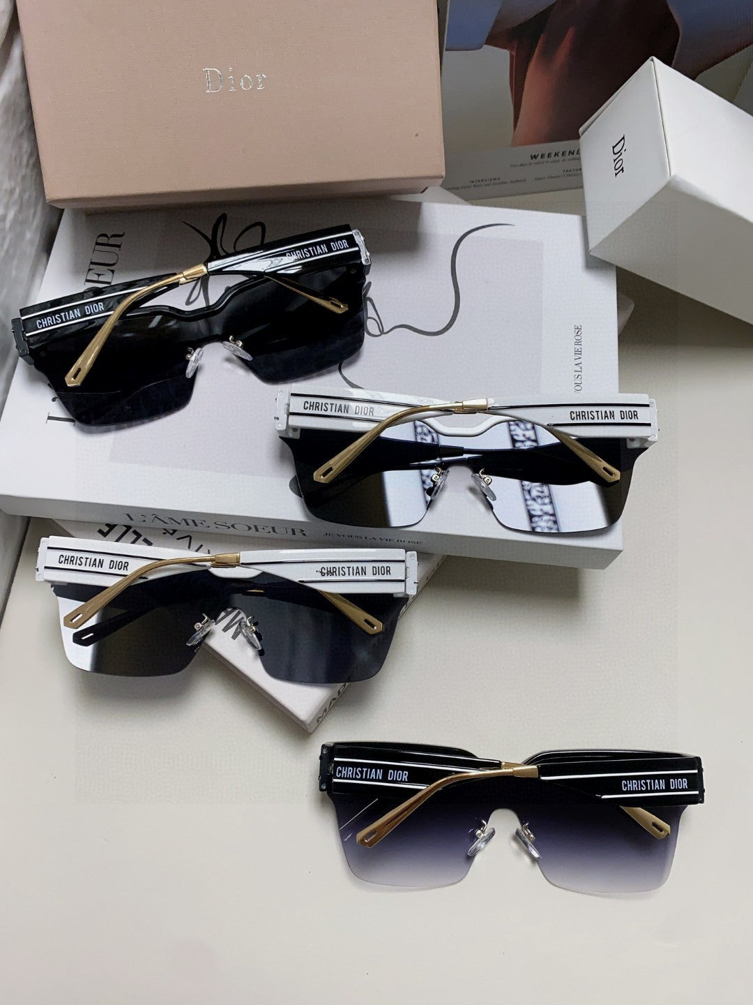 Dior Fashion Gray Lens Sunglasses for Men & Women - 382445 - detail image 8