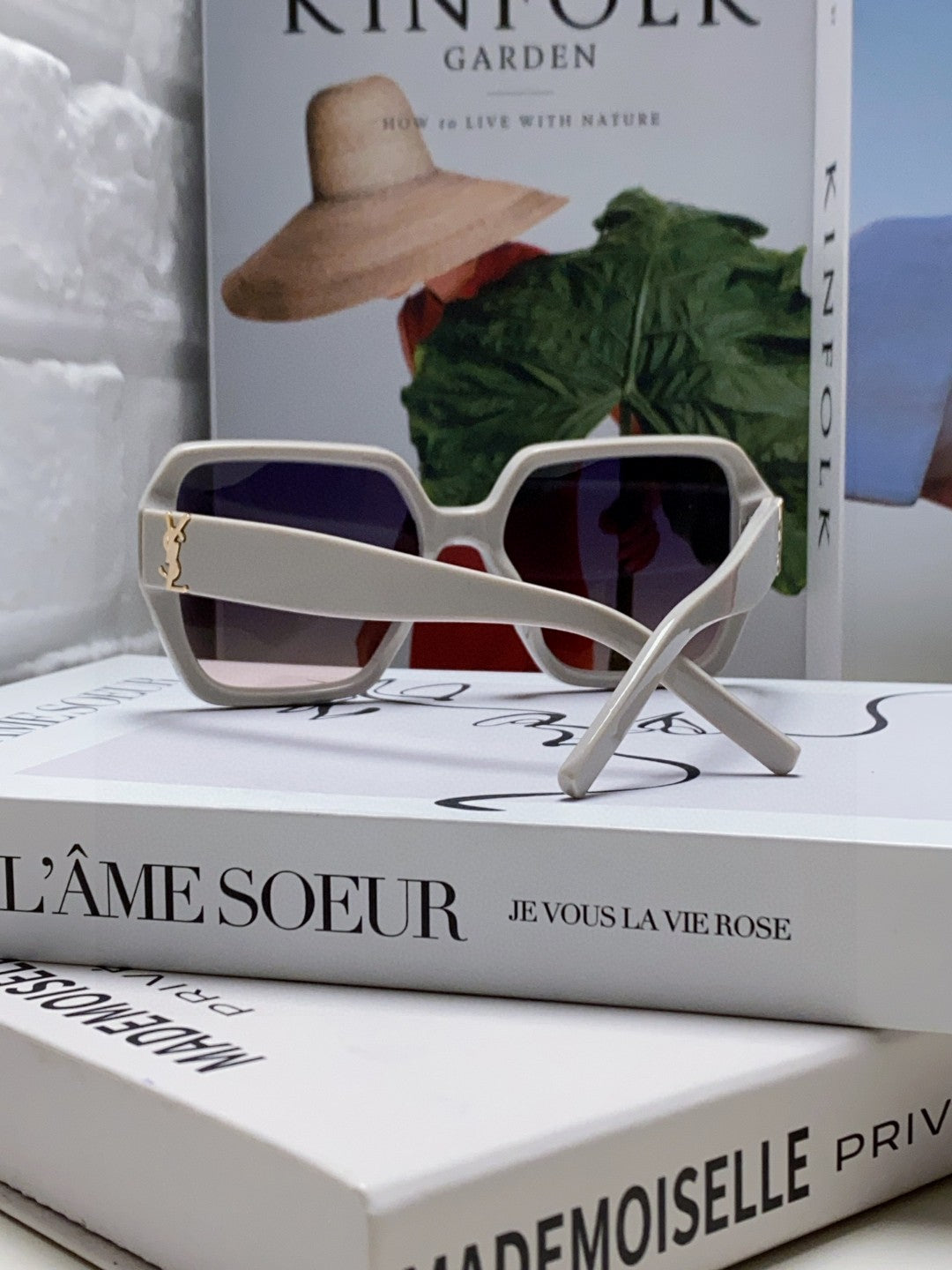 Saint Laurent Polarized Square Gray Lens Sunglasses for Men & Women - detail image 2