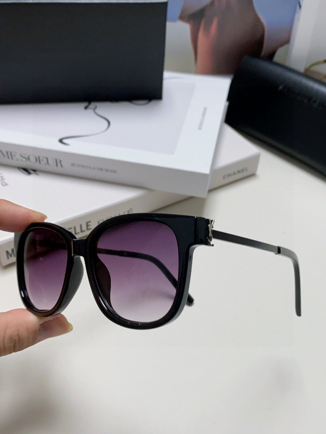 Saint Laurent M480 Fashion Gold Lens Sunglasses for Men & Women - detail image 7