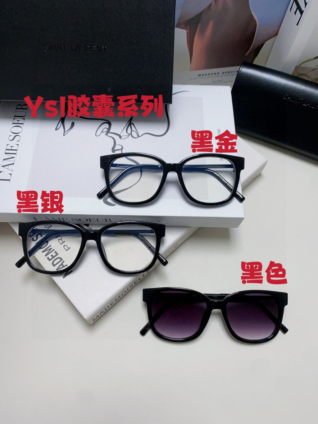 Saint Laurent M480 Fashion Gold Lens Sunglasses for Men & Women - detail image 11
