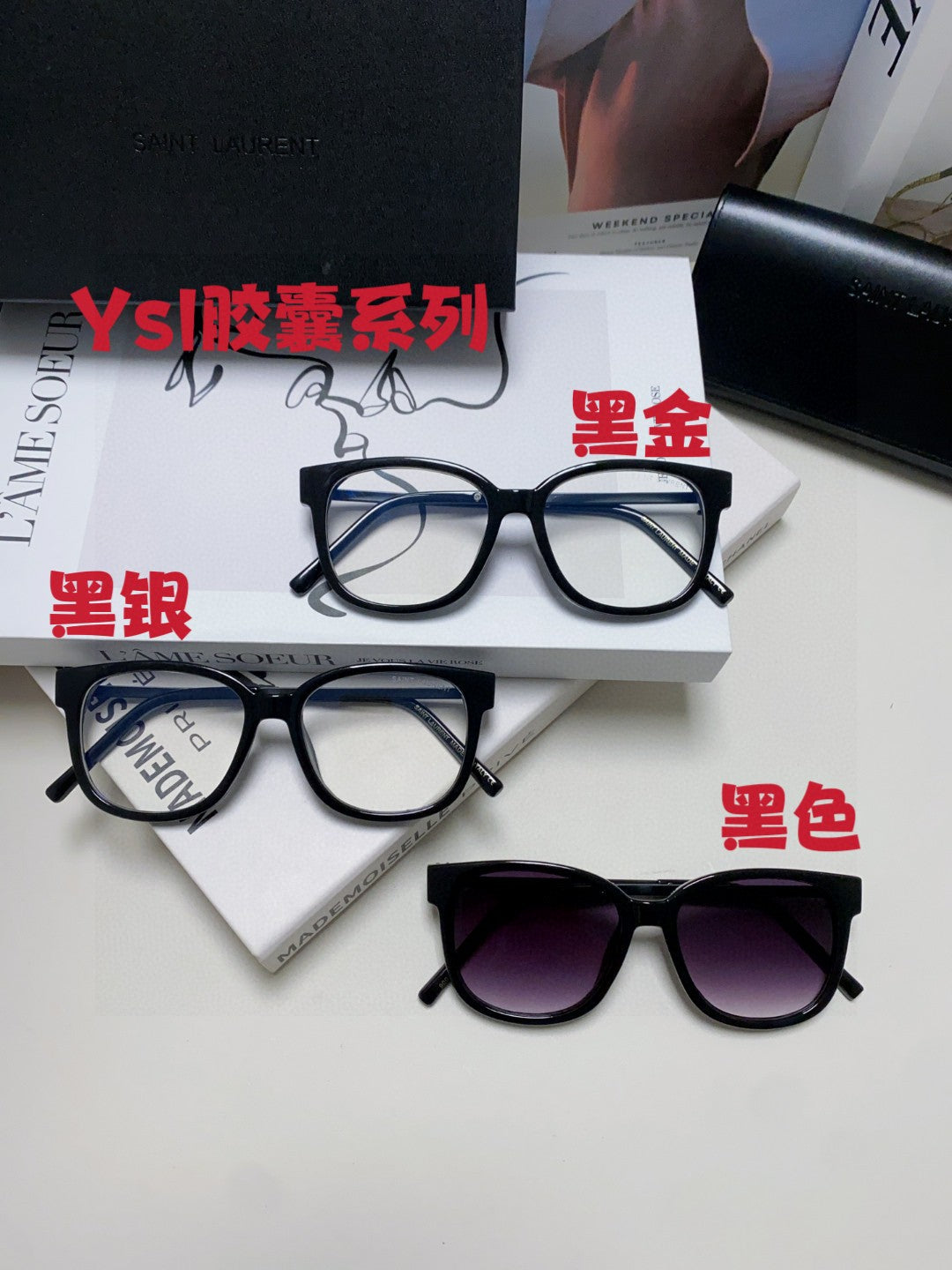 Saint Laurent M480 Fashion Silver Lens Sunglasses for Men & Women - detail image 9