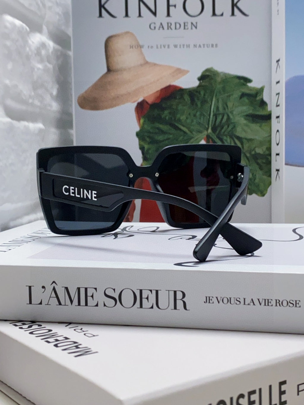 Celine Oversized Black Lens Sunglasses for Men & Women - 398814 - detail image 2