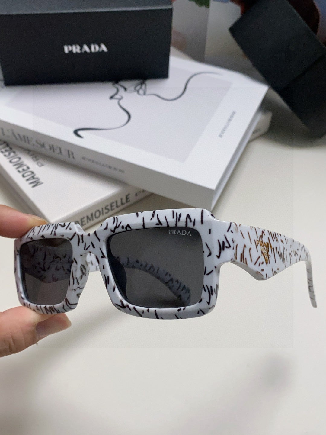 Prada Fashion Gray Lens Sunglasses for Women - 398890 - detail image 5