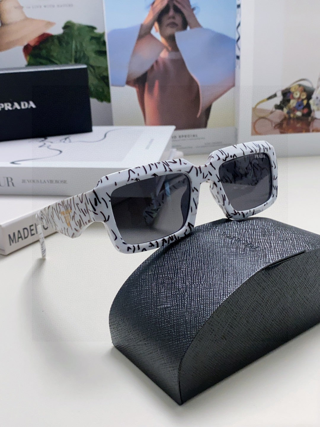 Prada Fashion Gray Lens Sunglasses for Women - 398890 - detail image 7