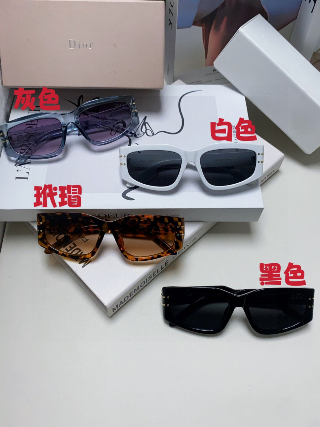 Dior Square Brown Lens Sunglasses for Men & Women - 398717 - detail image 8