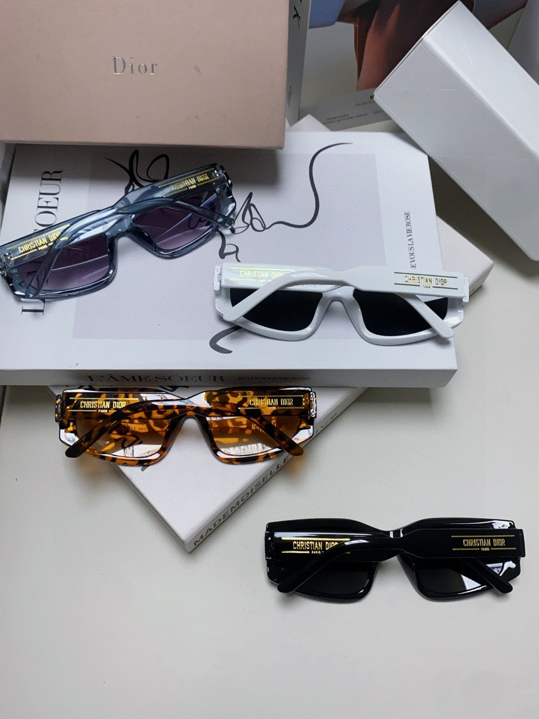 Dior Square Black Lens Sunglasses for Men & Women - 398718 - detail image 10