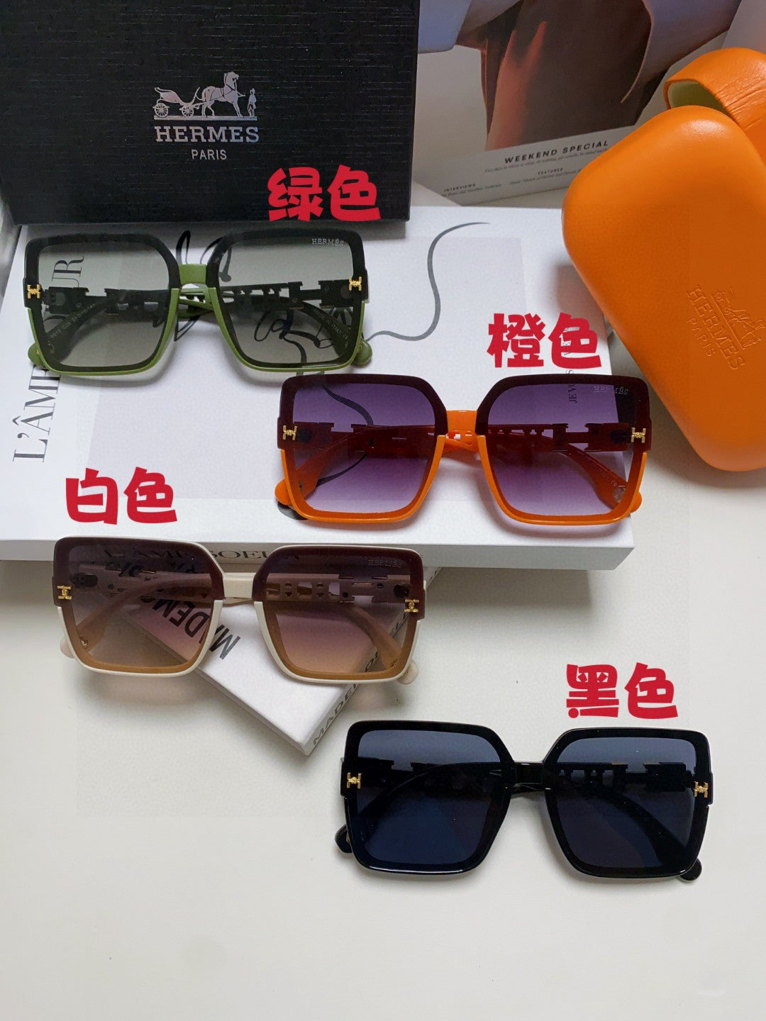 Hermès Fashion Gray Lens Sunglasses for Women - 399437 - detail image 9