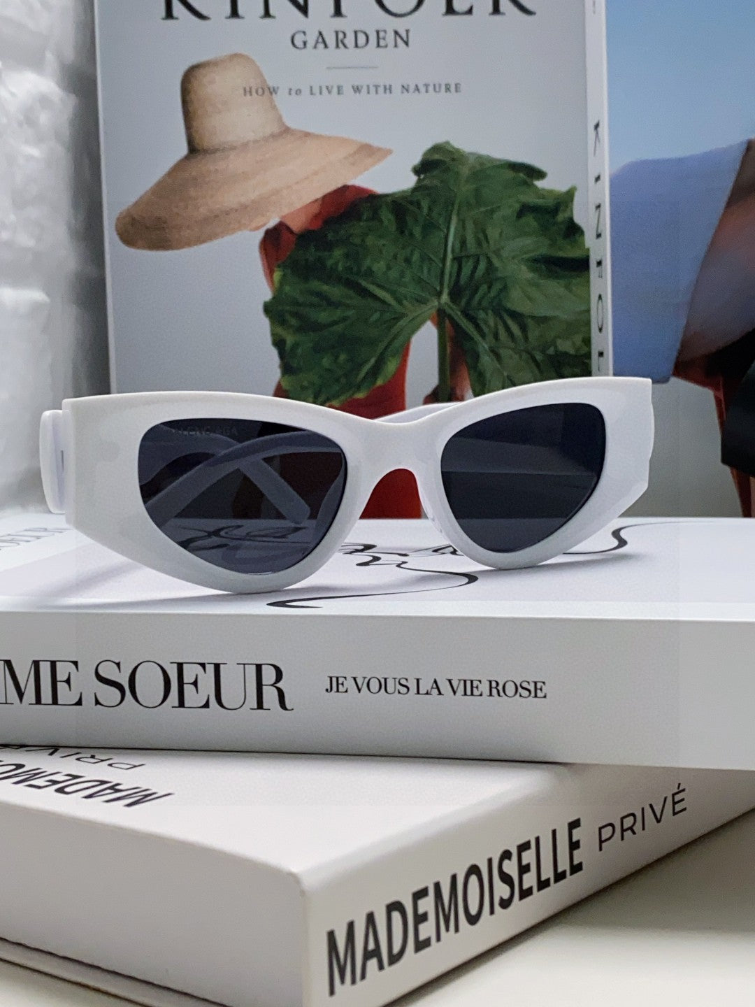 Balenciaga Polarized Cat-Eye Silver Lens Sunglasses for Men & Women - 449634