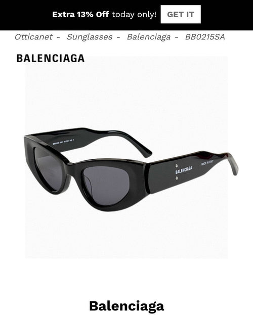 Balenciaga Polarized Cat-Eye Orange Lens Sunglasses for Men & Women - 449635