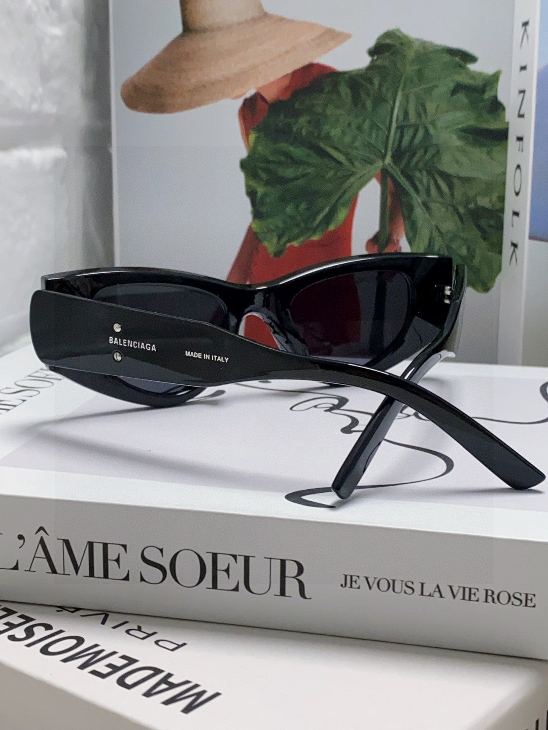 Balenciaga Polarized Cat-Eye Orange Lens Sunglasses for Men & Women - 449635 - detail image 4