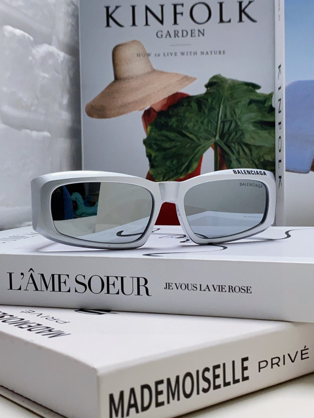 Balenciaga Square Silver Lens Sunglasses for Men & Women - 416102