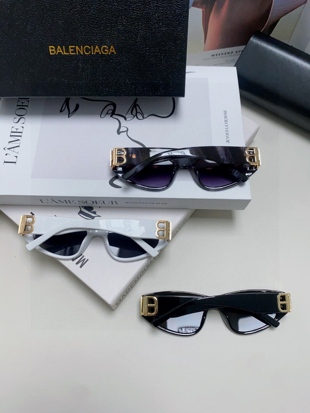 Balenciaga Fashion Silver Lens Sunglasses for Men & Women - 416108 - detail image 7