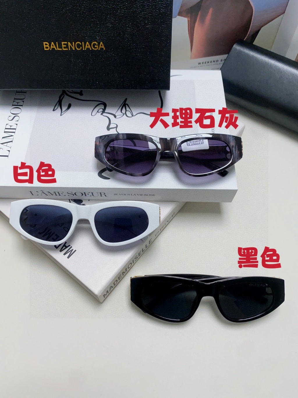 Balenciaga Fashion Silver Lens Sunglasses for Men & Women - 416108 - detail image 8