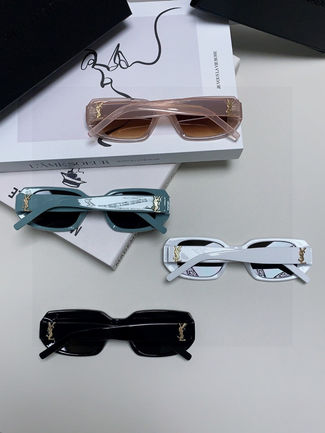 Saint Laurent Blue-Light Cat-Eye Brown Lens Sunglasses for Men & Wome - 415552 - detail image 6
