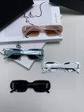 Saint Laurent Blue-Light Cat-Eye Gold Lens Sunglasses for Men & Women - 415554