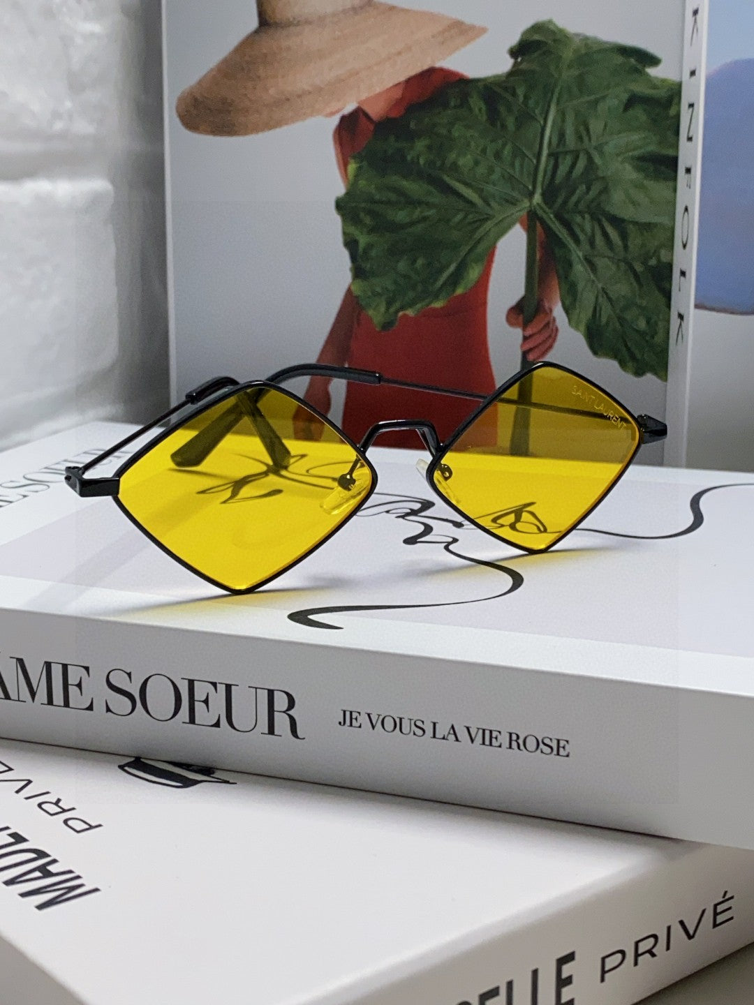 Saint Laurent Fashion Yellow Lens Sunglasses for Women