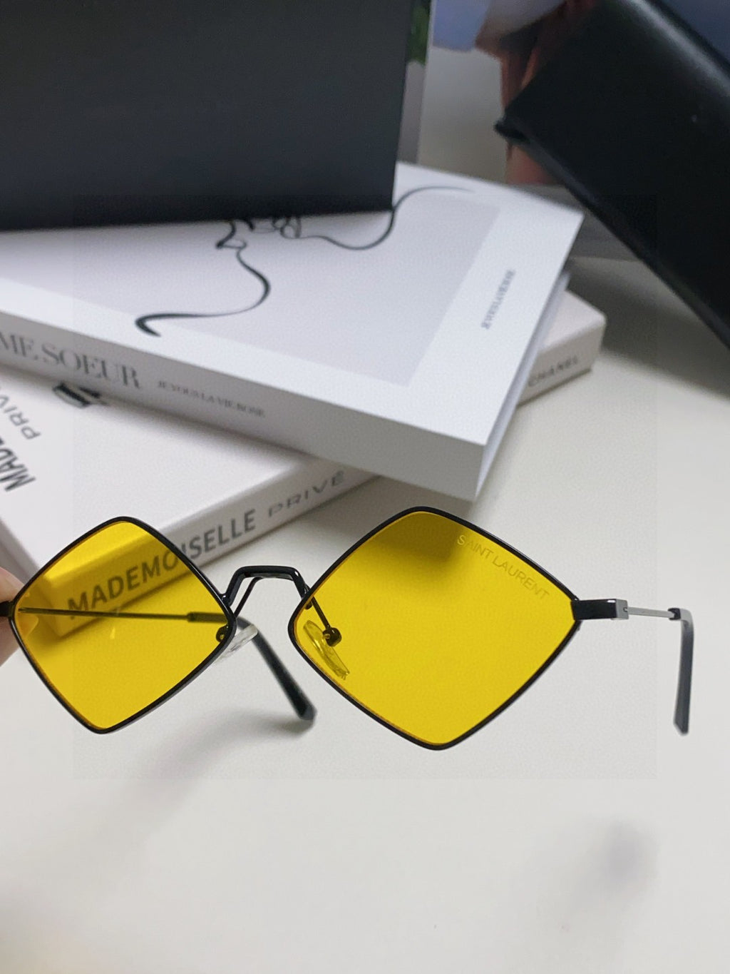 Saint Laurent Fashion Yellow Lens Sunglasses for Women - detail image 5