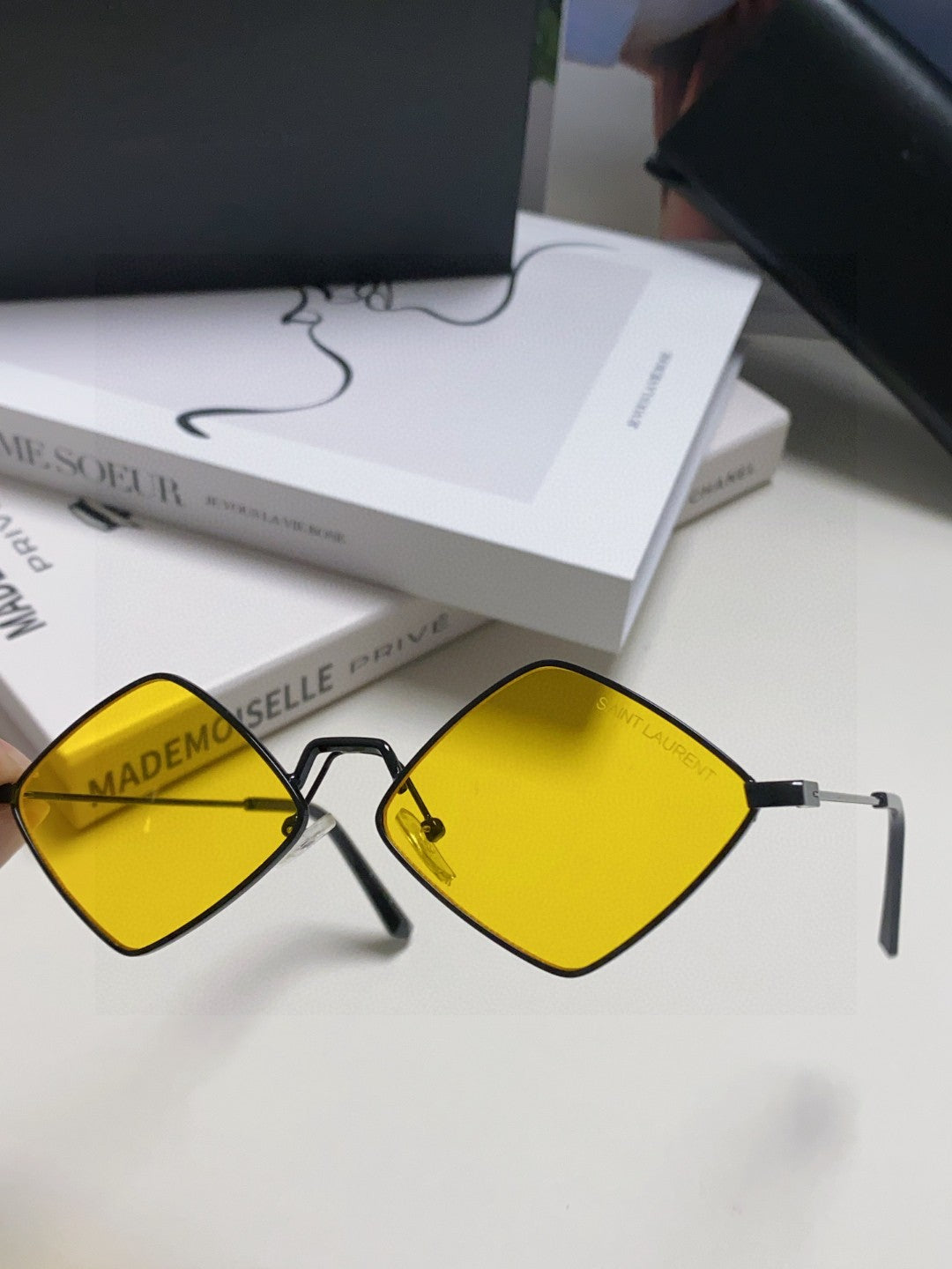 Saint Laurent Fashion Yellow Lens Sunglasses for Women - detail image 5