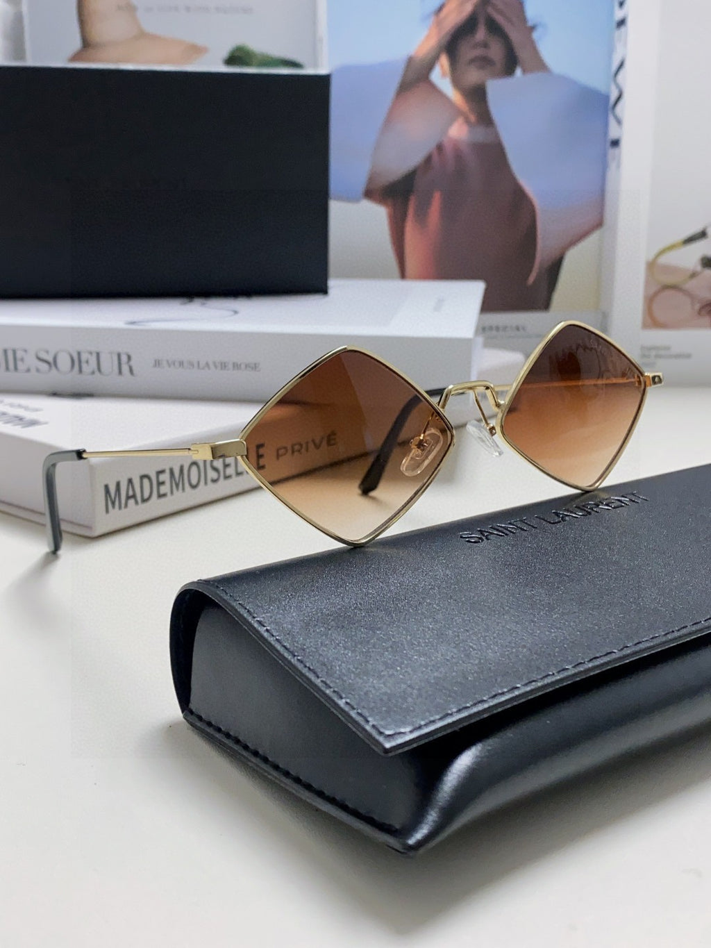 Saint Laurent Fashion Gray Lens Sunglasses for Women - 415557 - detail image 6