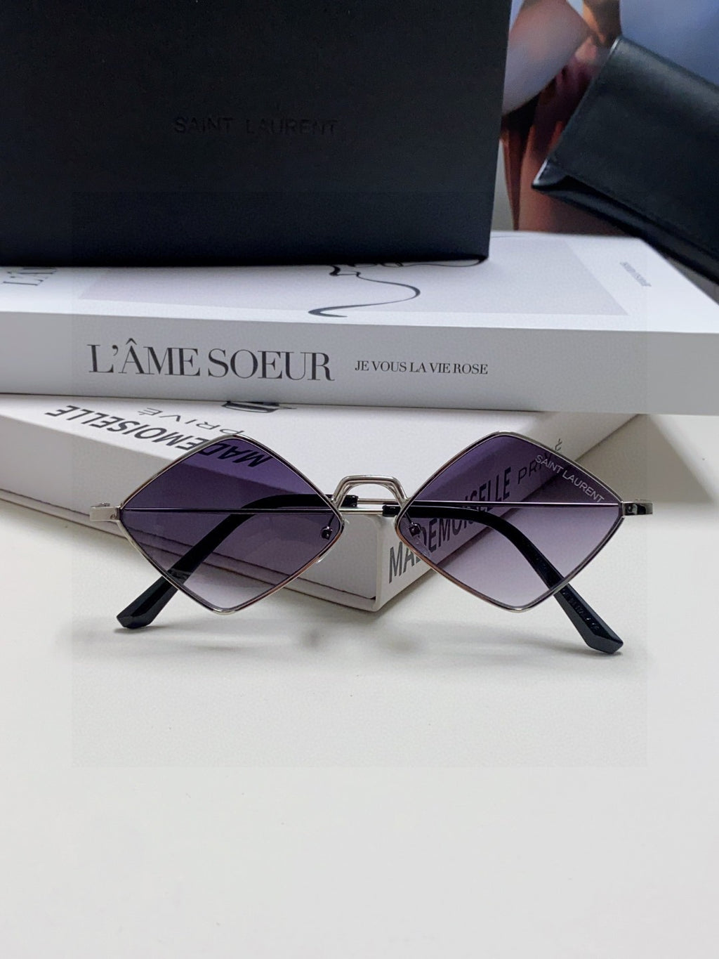 Saint Laurent Fashion Black Lens Sunglasses for Women - detail image 8
