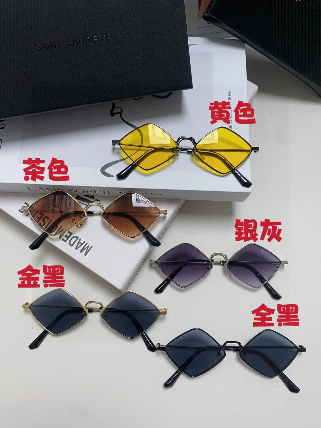 Saint Laurent Fashion Black Lens Sunglasses for Women - 415558 - detail image 11