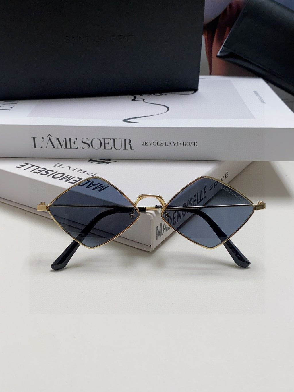 Saint Laurent Fashion Gray Lens Sunglasses for Women - detail image 8