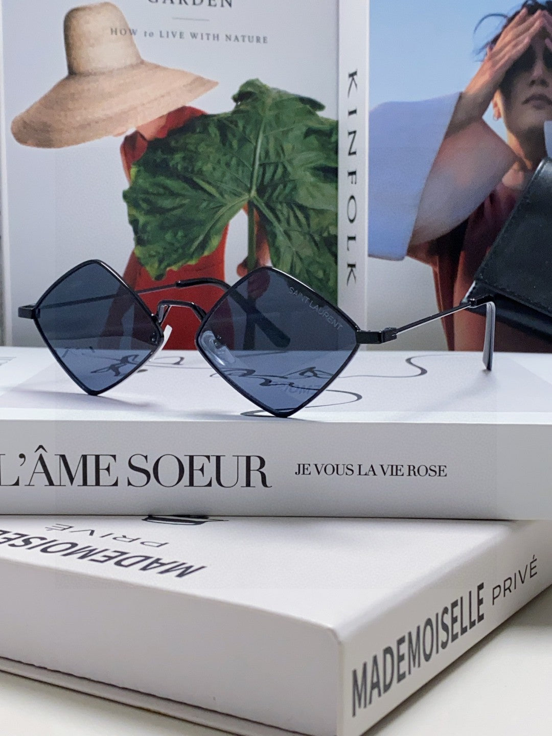 Saint Laurent Fashion Red Lens Sunglasses for Women - detail image 2