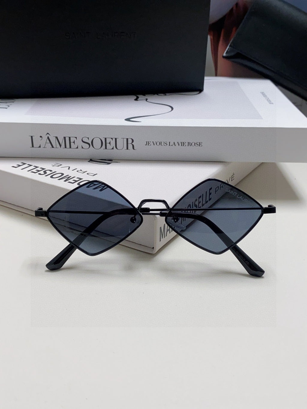 Saint Laurent Fashion Red Lens Sunglasses for Women - detail image 8
