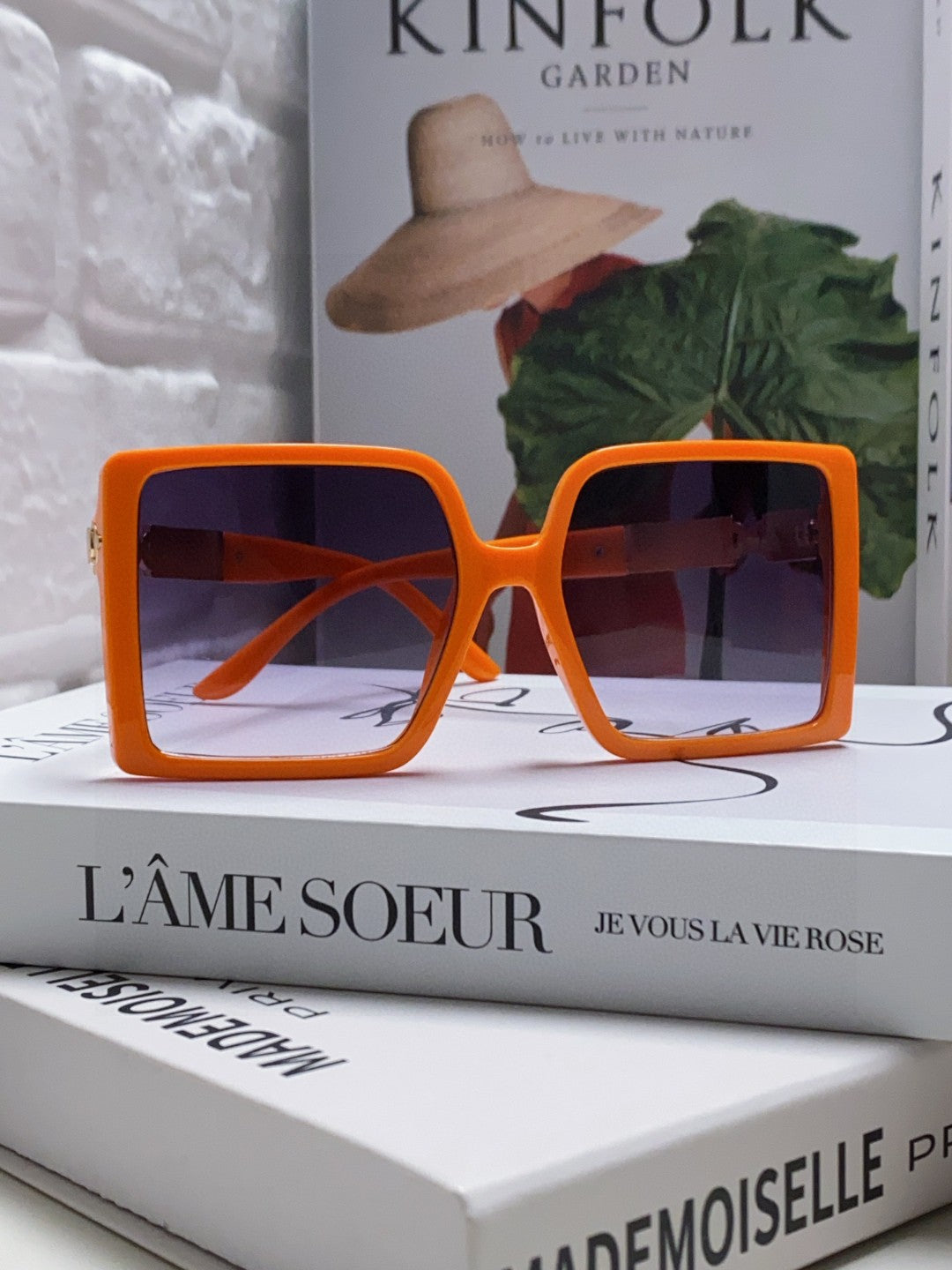 Hermès Square Red Lens Sunglasses for Women - 416515
