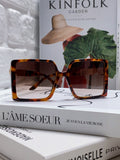 Hermès Square Red Lens Sunglasses for Women - 416516
