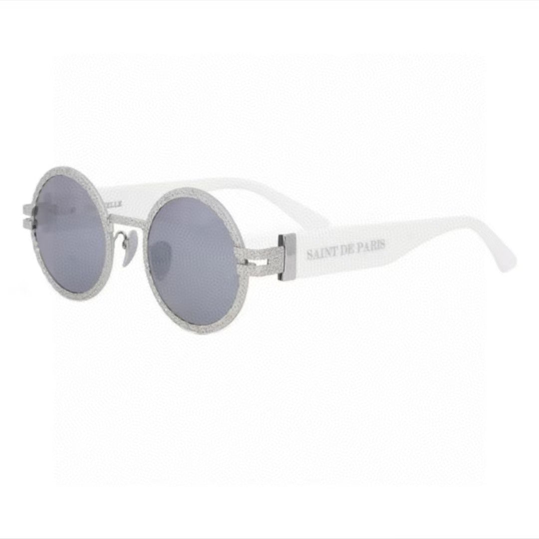 Saint Laurent Metal Round Silver Lens Sunglasses for Men & Women - detail image 13