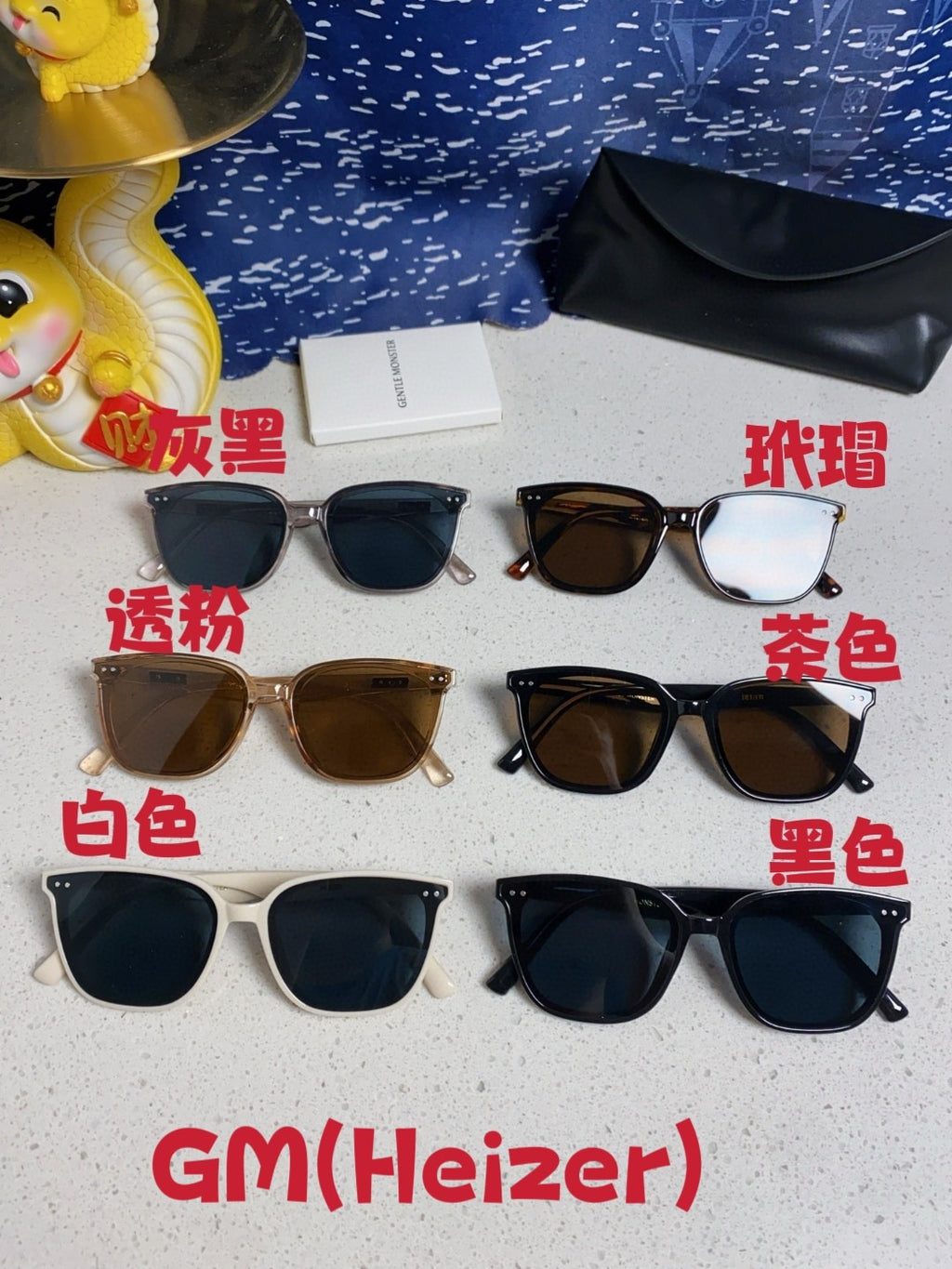 Gentle Monster HEIZER Square Red Lens Sunglasses for Men & Women - detail image 12