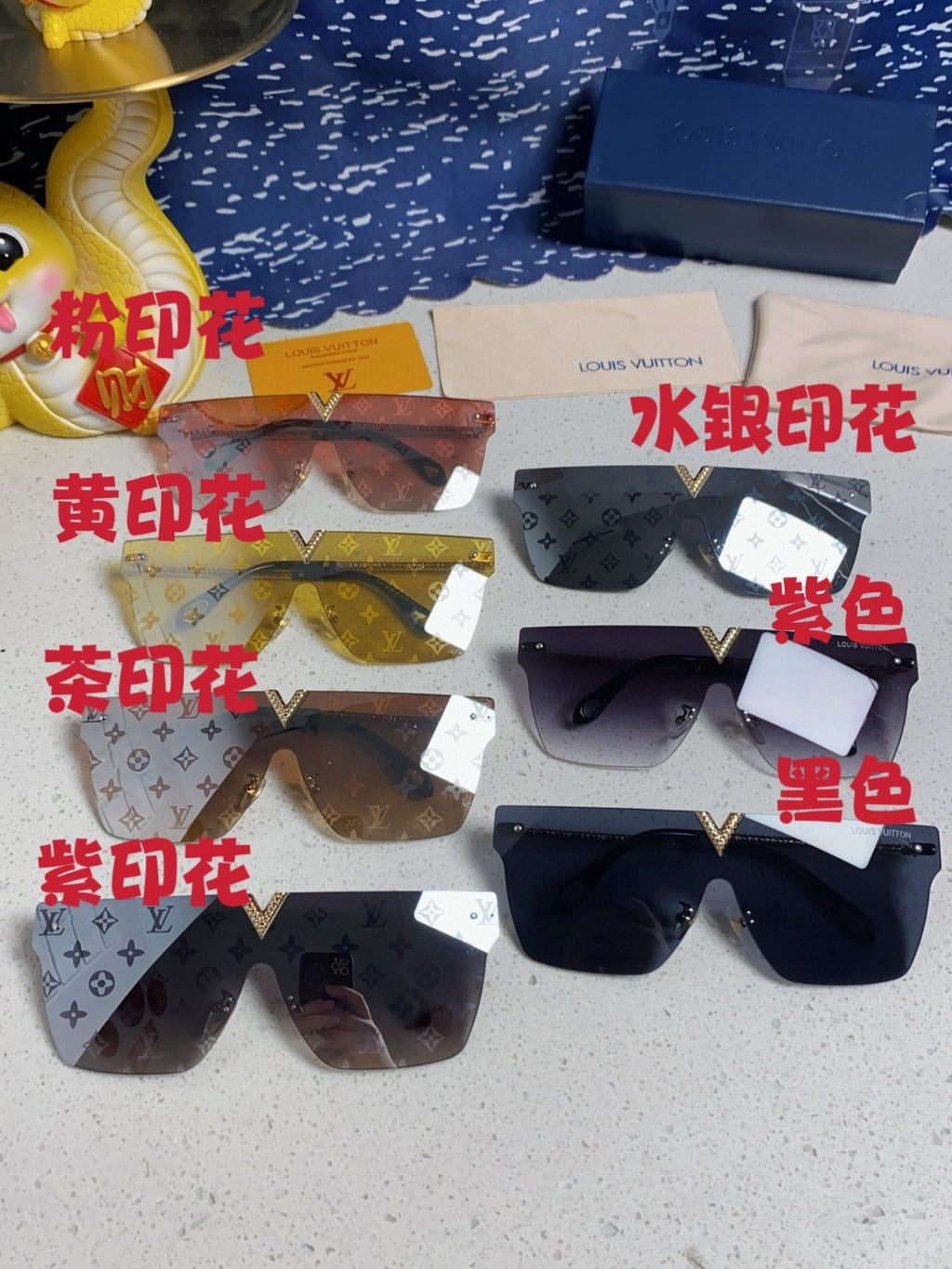 Louis Vuitton Fashion Silver Lens Sunglasses for Men & Women - 493054 - detail image 12