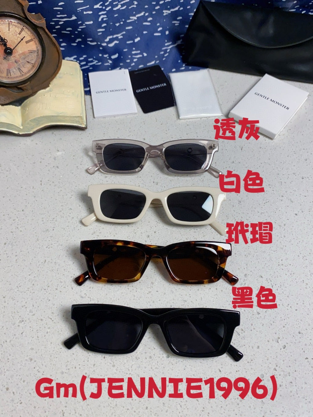 Gentle Monster JENNIE1996 Cat-Eye Brown Lens Sunglasses for Women - detail image 12