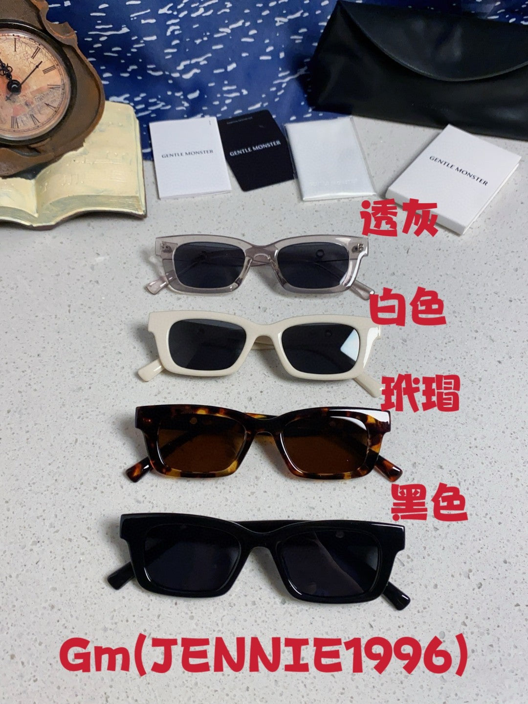 Gentle Monster JENNIE1996 Cat-Eye Silver Lens Sunglasses for Women - detail image 13