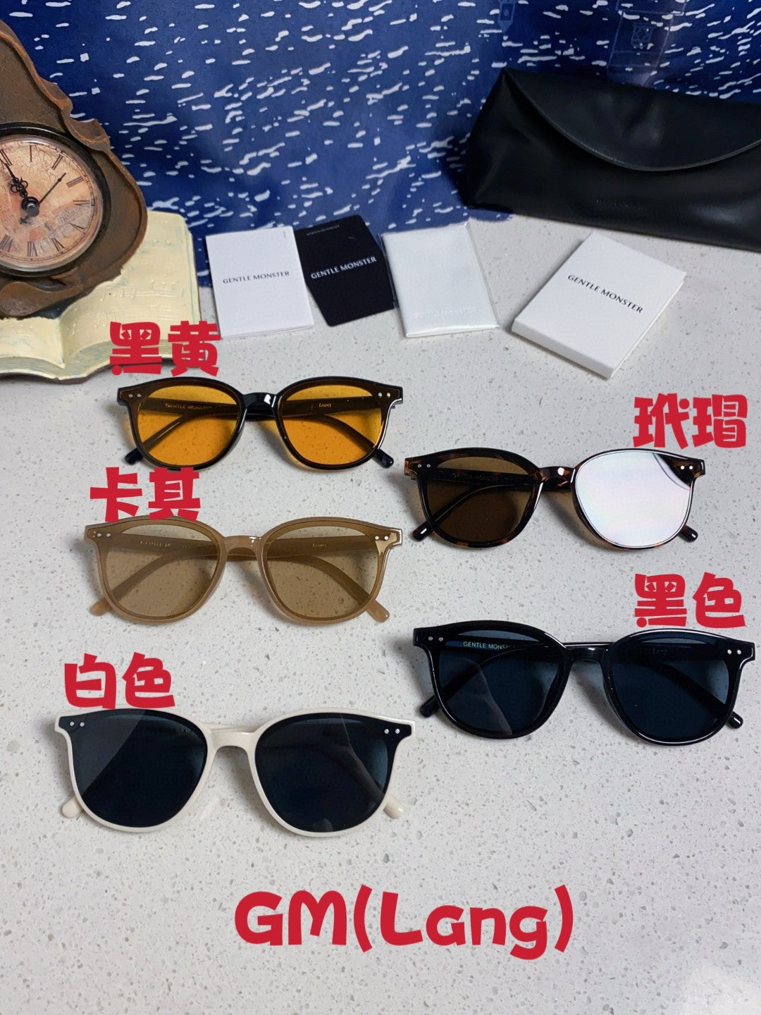 Gentle Monster LANG Square Brown Lens Sunglasses for Men & Women - detail image 12