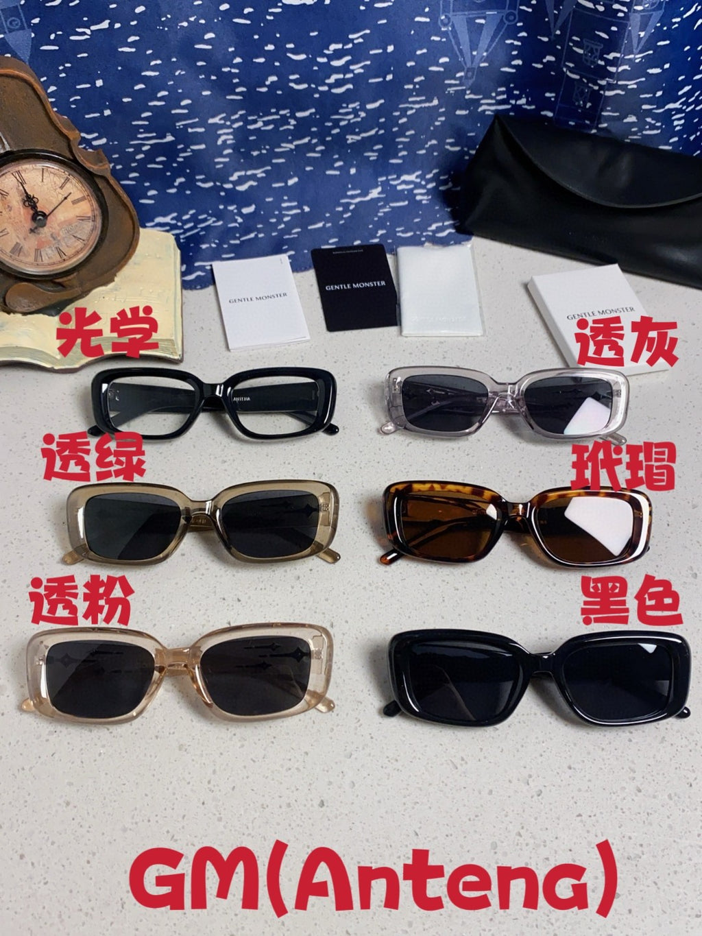 Gentle Monster ANTENA Square Brown Lens Sunglasses for Men & Women - detail image 12
